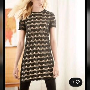 kate spade Black Lace Overlay Dress Size 10